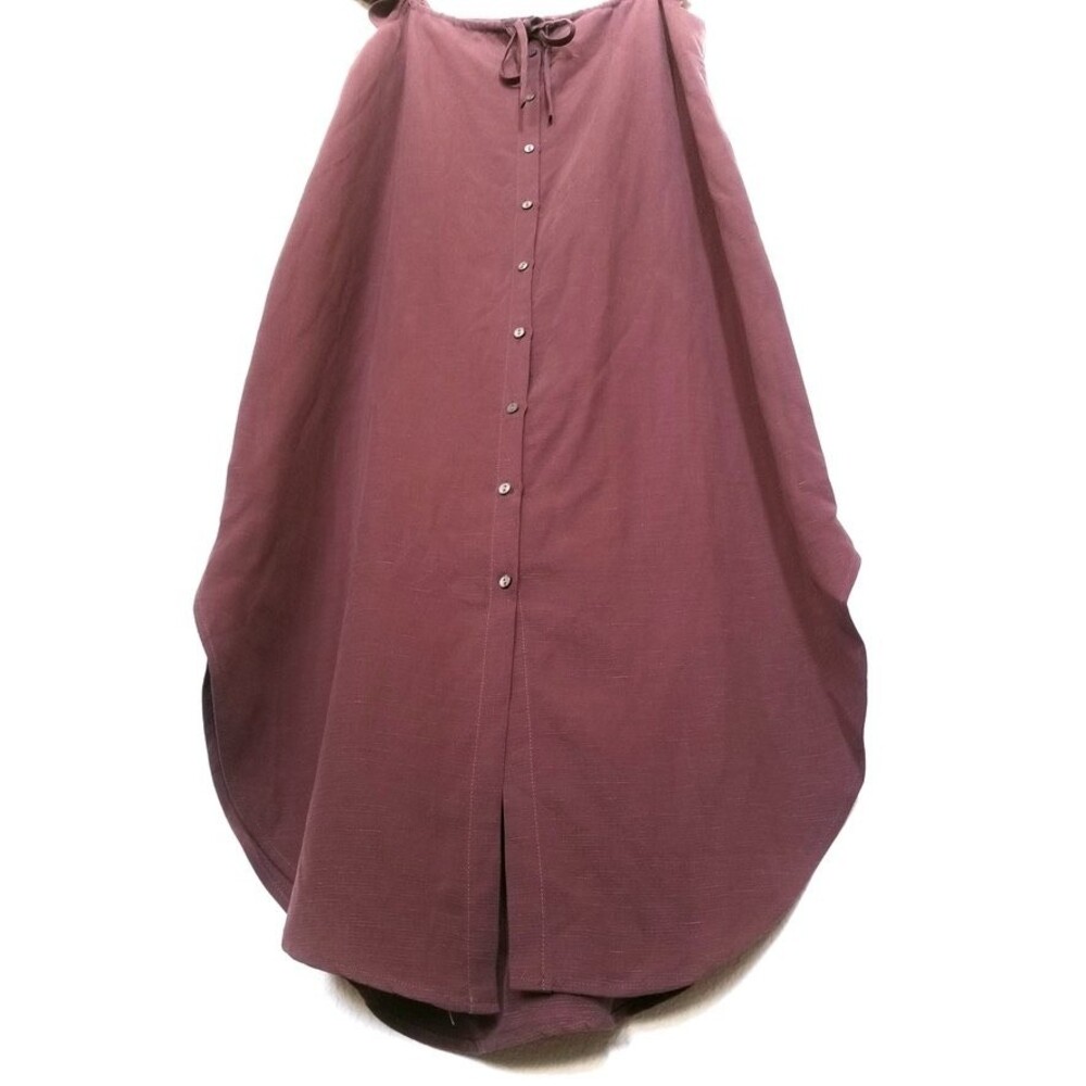 HATCH Jenna Button Down Ruffled Midi Shirt Dress Anise Milkmaid Cottagecore Boho - Picture 4 of 8